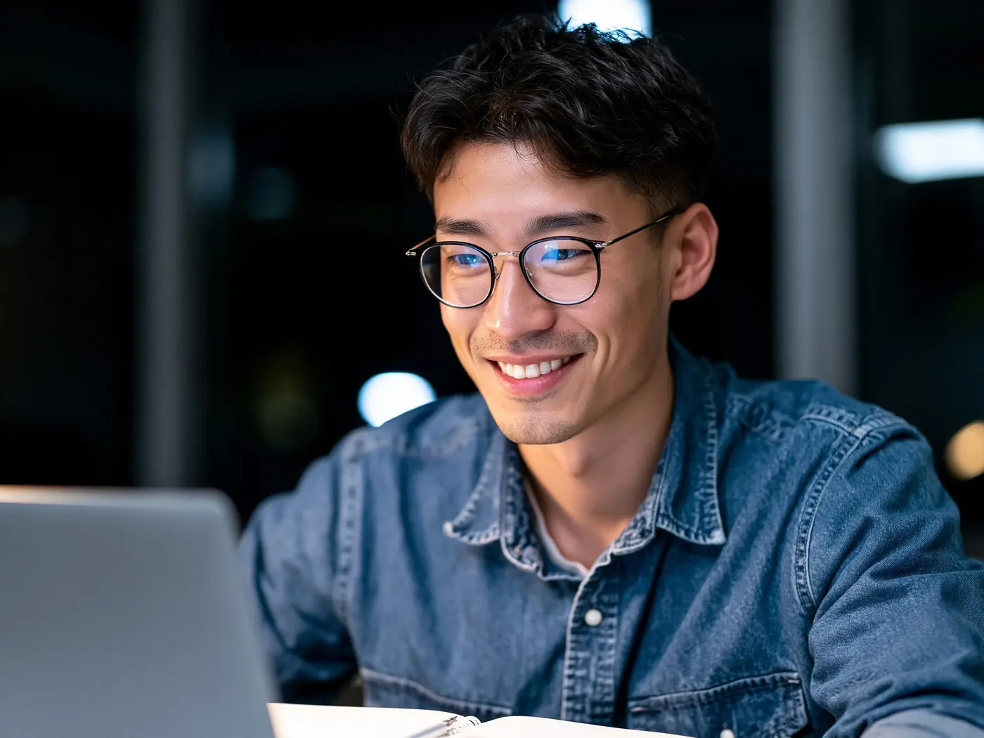 A man comparing health plan options on a laptop